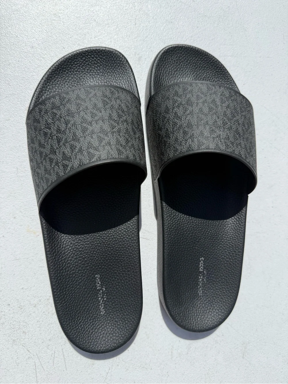 Men's Black Michael Kors Slide Sandals